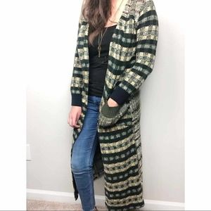 Urban Renewal | Vintage Duster Long Cardigan Hunter Green Medium